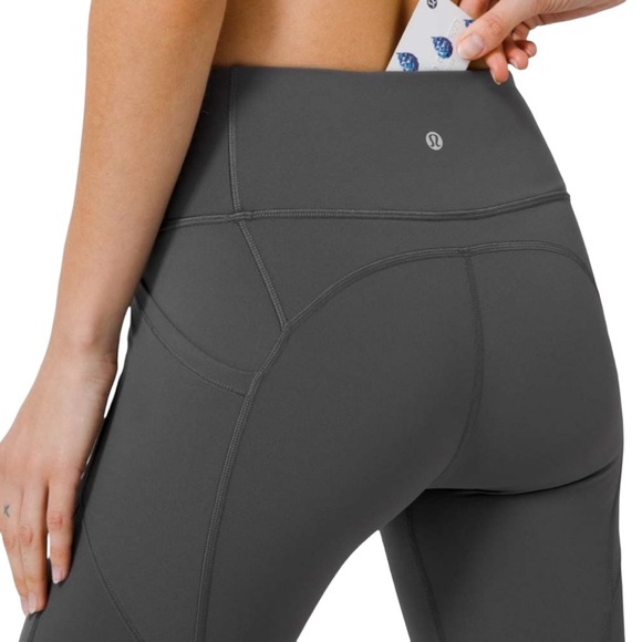 Lululemon All The Right Places Crop II 23" Graphite Grey Size 10 - Picture 2 of 14